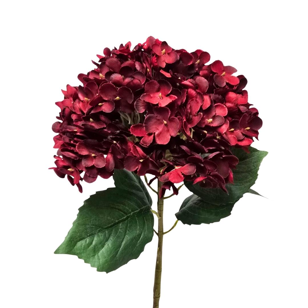 Artificial Hydrangea Gracious Burgundy 80cm