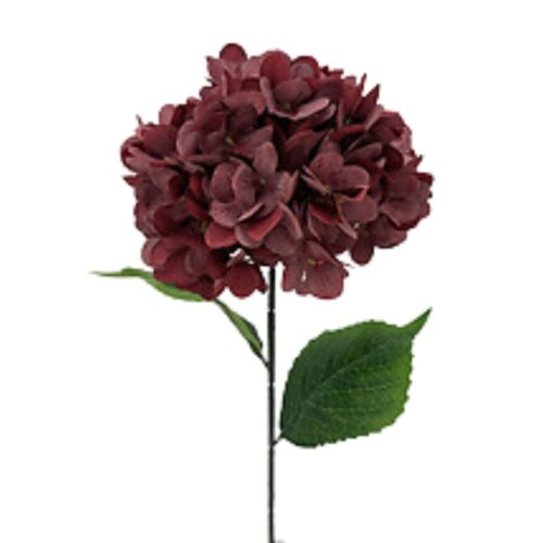 Artificial Hydrangea Hilda Burgundy 60cm