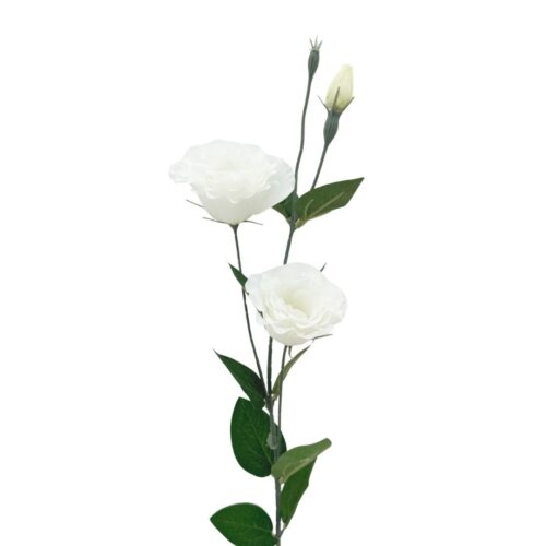 Artificial Lisianthus Spray White 80cm