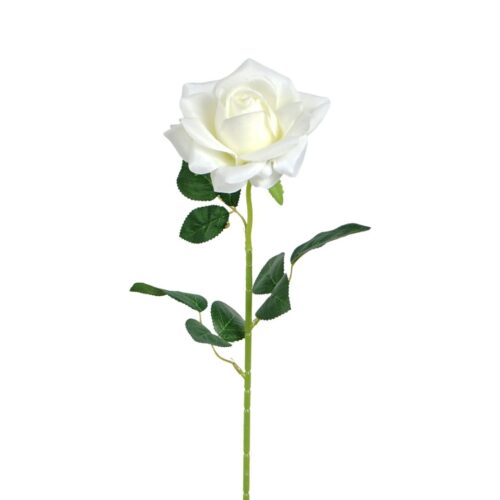 Artificial Rose Zuri White 59cm
