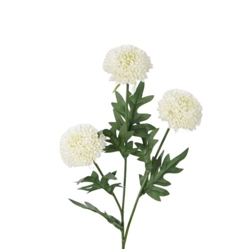 Pom Pom Chrysanthemum White 64 cm