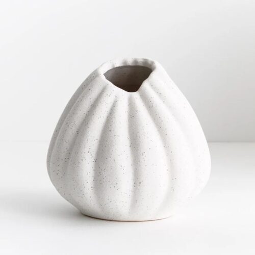 Vase Atelier textured White 13cm