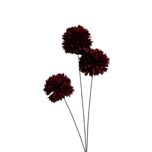 Artificial Chrysy Spray 3H Burgundy 67cm